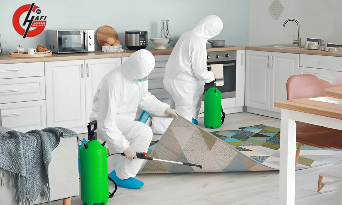 Technician performing eco‑friendly pest control